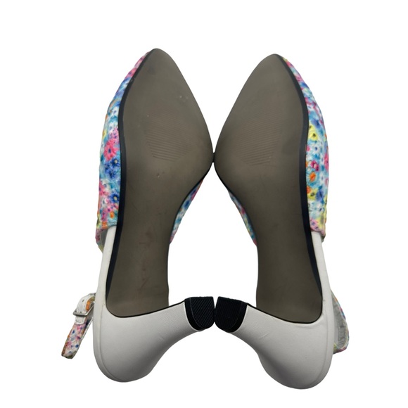 David Tate The Lace Eyelet Lace Kitten Heel Sz 10 - Picture 6 of 6